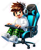 Roblox Character Boy in Chair