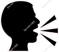 Speak Head Silhouette