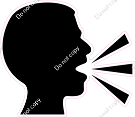 Speak Head Silhouette