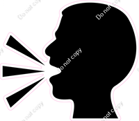 Speak Head Silhouette