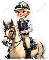 Teen Jockey Boys on a Horse