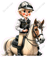 Teen Jockey Boys on a Horse