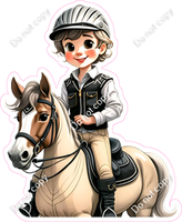 Teen Jockey Boys on a Horse