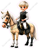 Teen Jockey Boys on a Horse