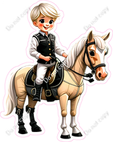 Teen Jockey Boys on a Horse