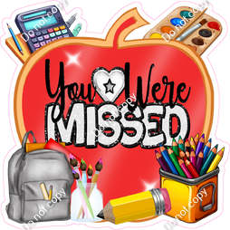 You Were Missed - School Supply - Red