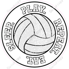 Eat. Sleep. Play. Repeat - Volleyball