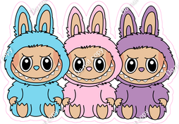 Labubu - Three Sitting