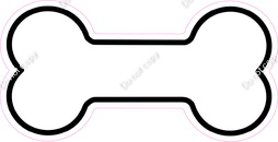 Dog Bone - White Black