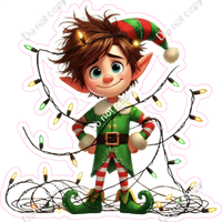 Santa's Elf - Boy - Lights