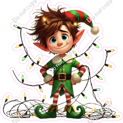Santa's Elf - Boy - Lights