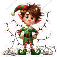 Santa's Elf - Boy - Lights