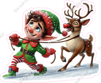 Santa's Elf - Boy - Reindeer