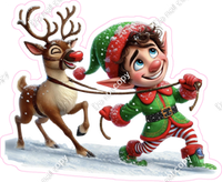 Santa's Elf - Boy - Reindeer