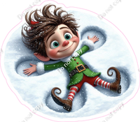 Santa's Elf - Boy - Snow Angle