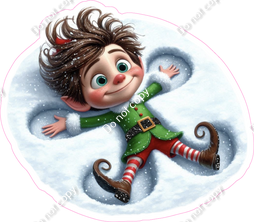 Santa's Elf - Boy - Snow Angle