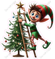 Santa's Elf - Boy - Tree
