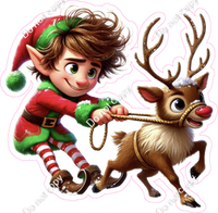 Santa's Elf - Boy - Reindeer