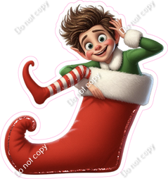 Santa's Elf - Boy - Stocking