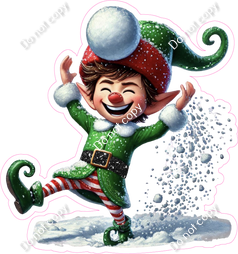 Santa's Elf - Boy - Snowball