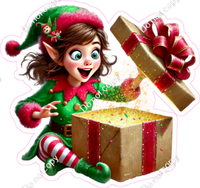 Santa's Elf - Girl - Present