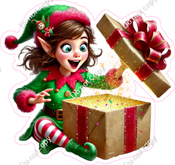 Santa's Elf - Girl - Present