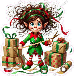 Santa's Elf - Girl - Presents