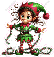 Santa's Elf - Girl - Lights