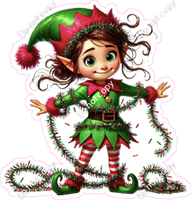 Santa's Elf - Girl - Lights