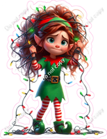 Santa's Elf - Girl - Lights