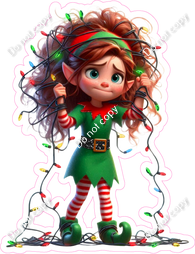 Santa's Elf - Girl - Lights