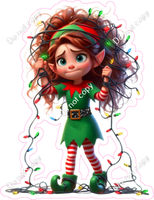 Santa's Elf - Girl - Lights