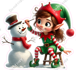Santa's Elf - Girl - Snowman