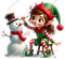 Santa's Elf - Girl - Snowman