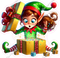 Santa's Elf - Girl - Present
