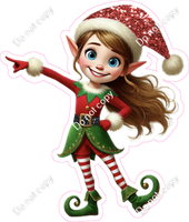 Santa's Elf - Girl - Pointing