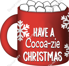 Red Cocoa Mug - Have a Cocoa-zie Christmas