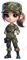 Female Soldier in Camo