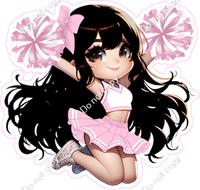 Cheerleader Jumping - Baby Pink