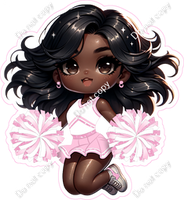 Cheerleader Jumping - Baby Pink