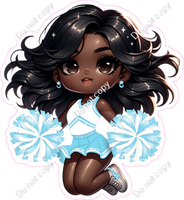 Cheerleader Jumping - Baby Blue