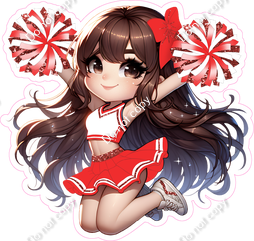Cheerleader Jumping - Red