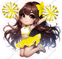 Cheerleader Jumping - Yellow