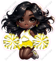 Cheerleader Jumping - Yellow