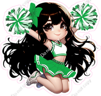 Cheerleader Jumping - Green