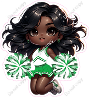 Cheerleader Jumping - Green
