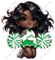 Cheerleader Jumping - Green