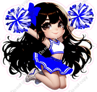 Cheerleader Jumping - Blue