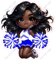 Cheerleader Jumping - Blue