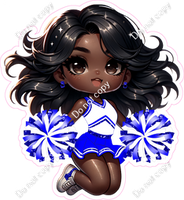 Cheerleader Jumping - Blue